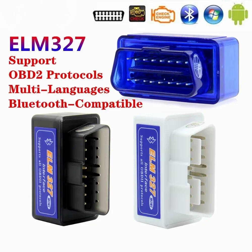 Mini OBD2 Eml327 V2.1 25k80 Bluetooth Adaptor Car Auto agnostic Scanner for Android/ PC Automotive S