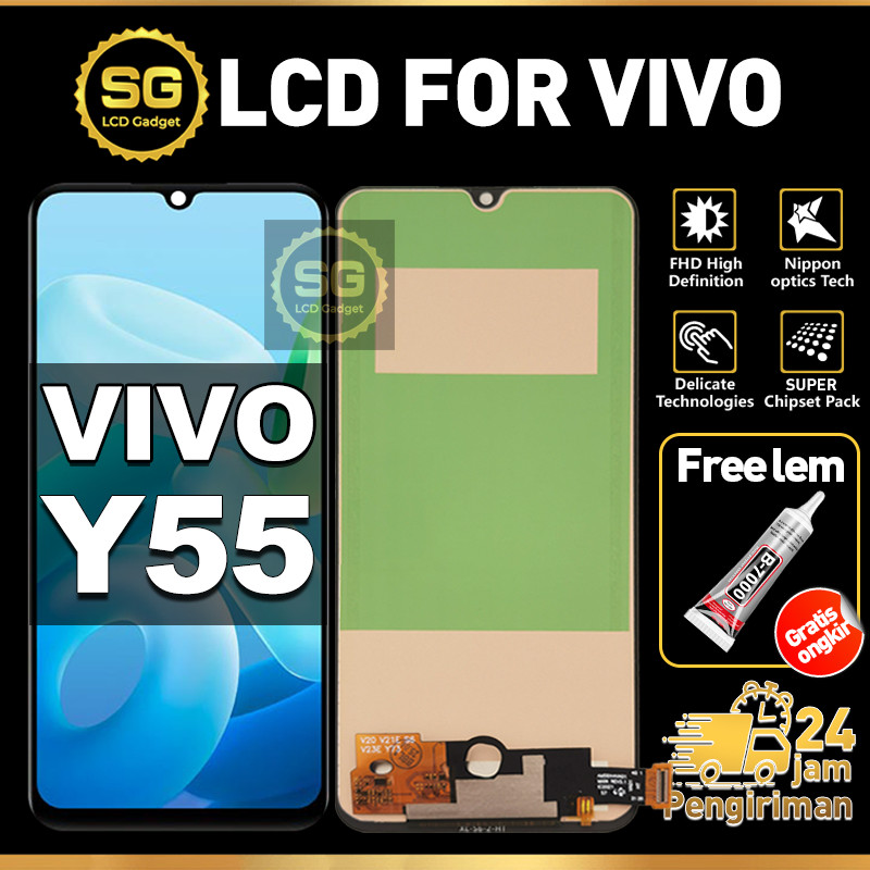 SG LCD VIVO Y55 Fullset HP Touchscreen VIVO Y55 Free Lem Glass Touch Screen Digitizer COD