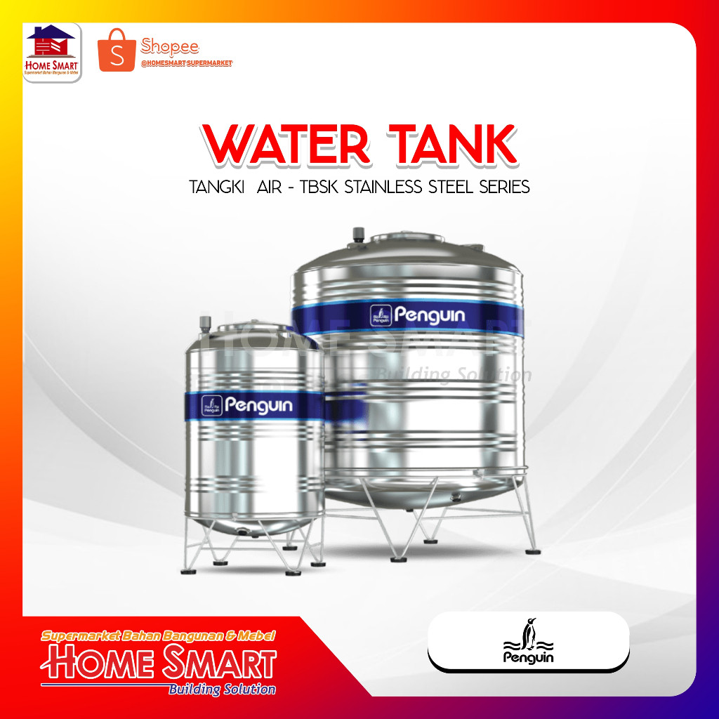 Toren Air Penguin Stainless Steel - TBSK Tangki Air Stainless
