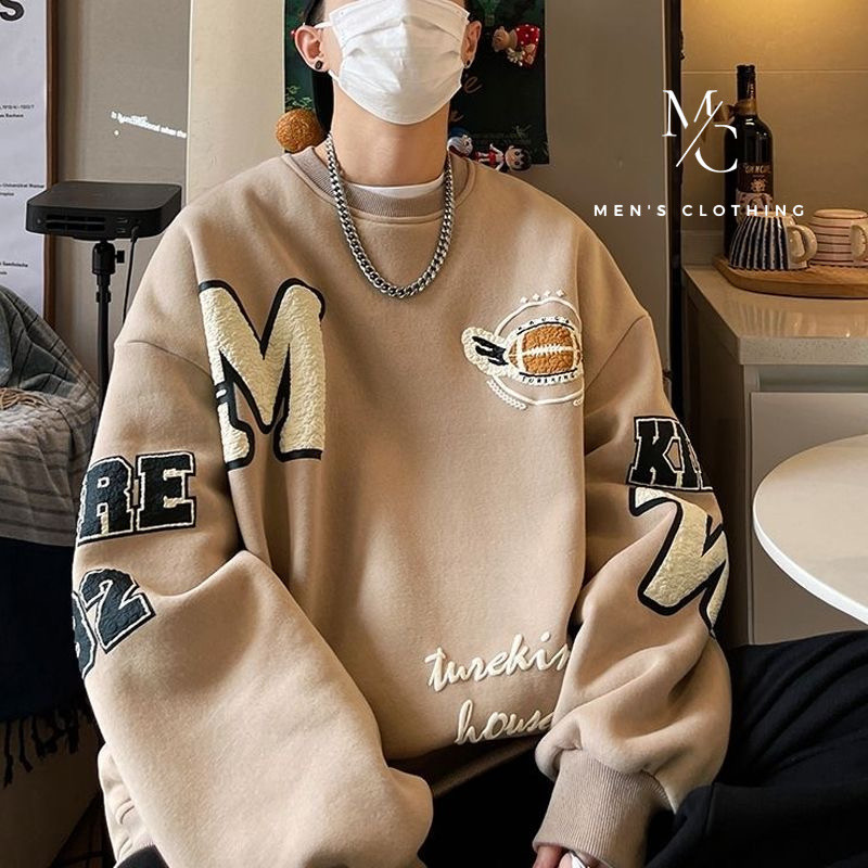 Oversized American retro hoodie for men and women, trendy street style oversized hoodless T-shirt