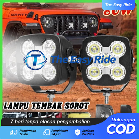 50 Watt 100% ORI Lampu volvo alat berat Sorot Heavy Duty Offroad Tembak dotrek mobil volt truk Balak