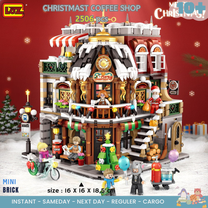 LOZ 1054 Christmas Coffee shop - LOZ tema NATAL