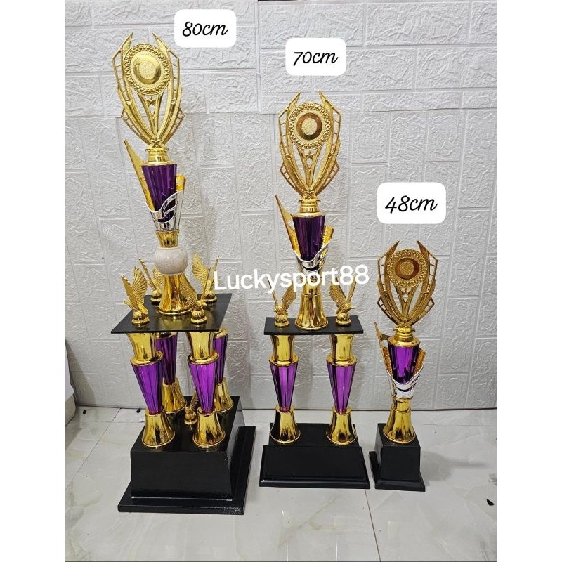 trophy Piala 4kaki logo serba murah 1 set