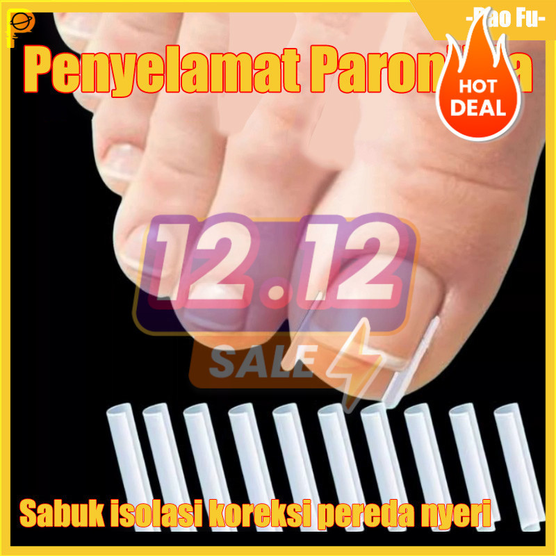 10pcs Bantalan Silikon Koreksi Kuku Kaki Alat Pencegah Kuku Tumbuh Ke Dalam Cantengan Ingrown