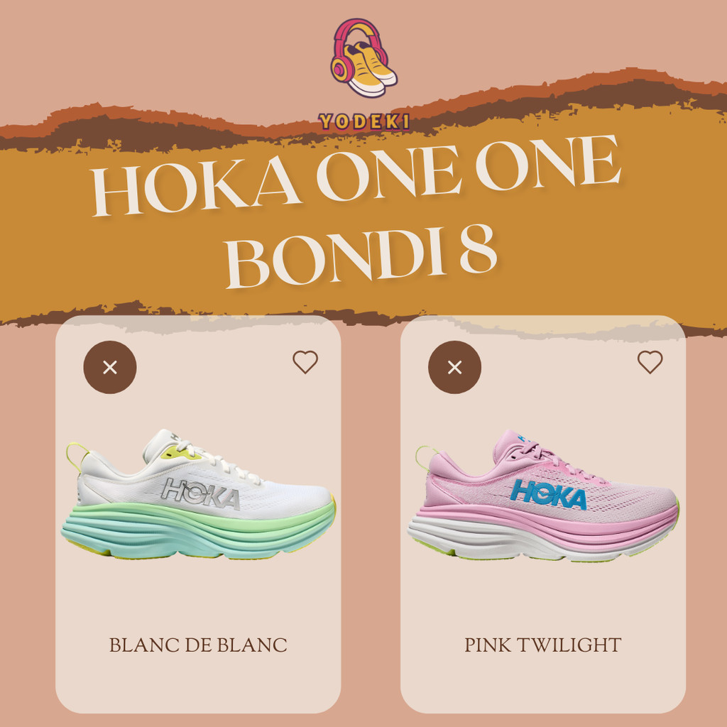 SEPATU HOKA ONE ONE BONDI 8 SNEAKERS RUNNING UNISEX