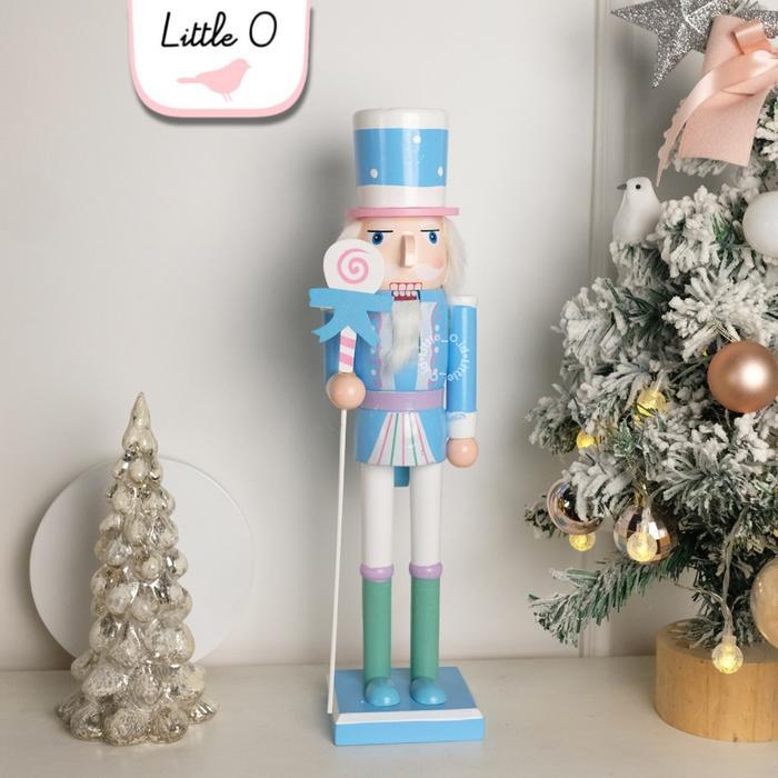 Little O Christmas Nutcracker soldier patung natal dekorasi natal hiasan natal impor aksesoris Natal