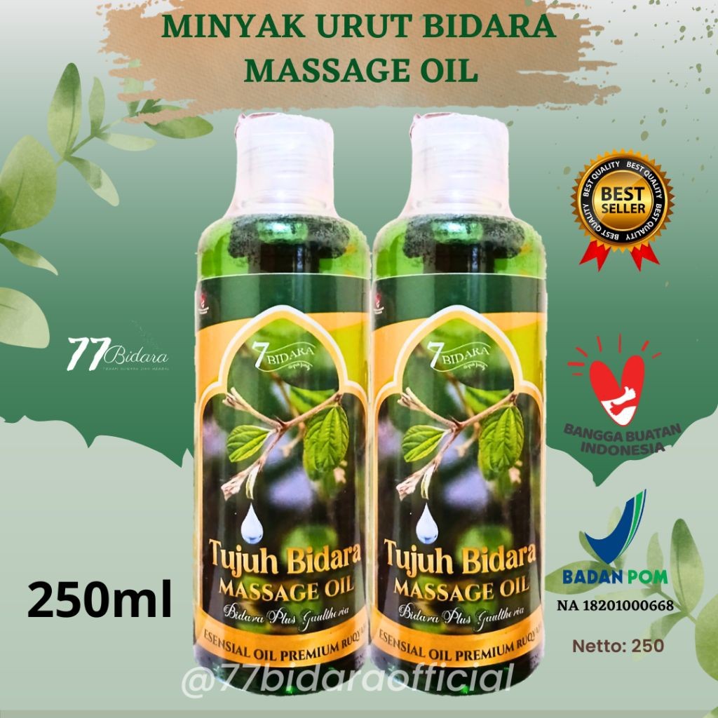 Minyak Urut Bidara 250ml / Minyak Pijat Bidara / Minyak Bidara Urut Pijat