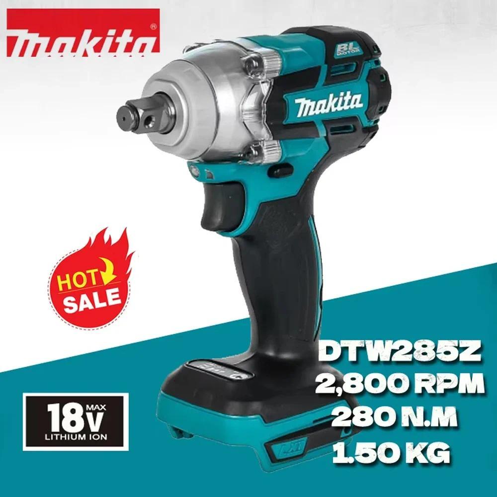 MAKITA DTW285Z Cordless Impact Wren 18V Brushless Motor High Torque 280N.m 1/2" Socket Reargeable El