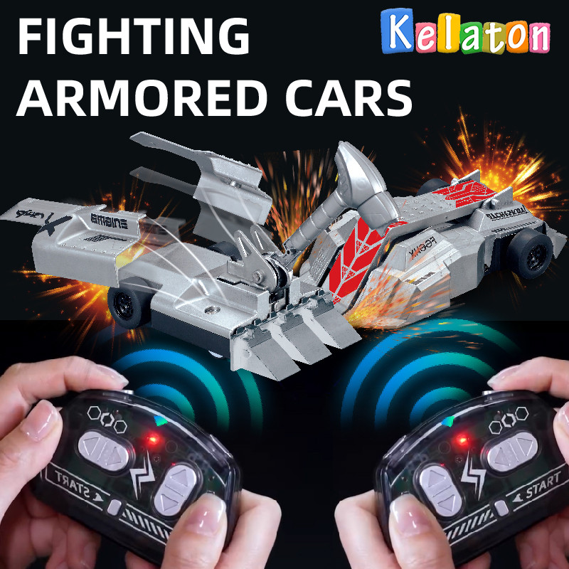 2.4G Double Combat Remote Control Armored Car Bumper Car Remote Control Glaator Battle Toy Car Paren