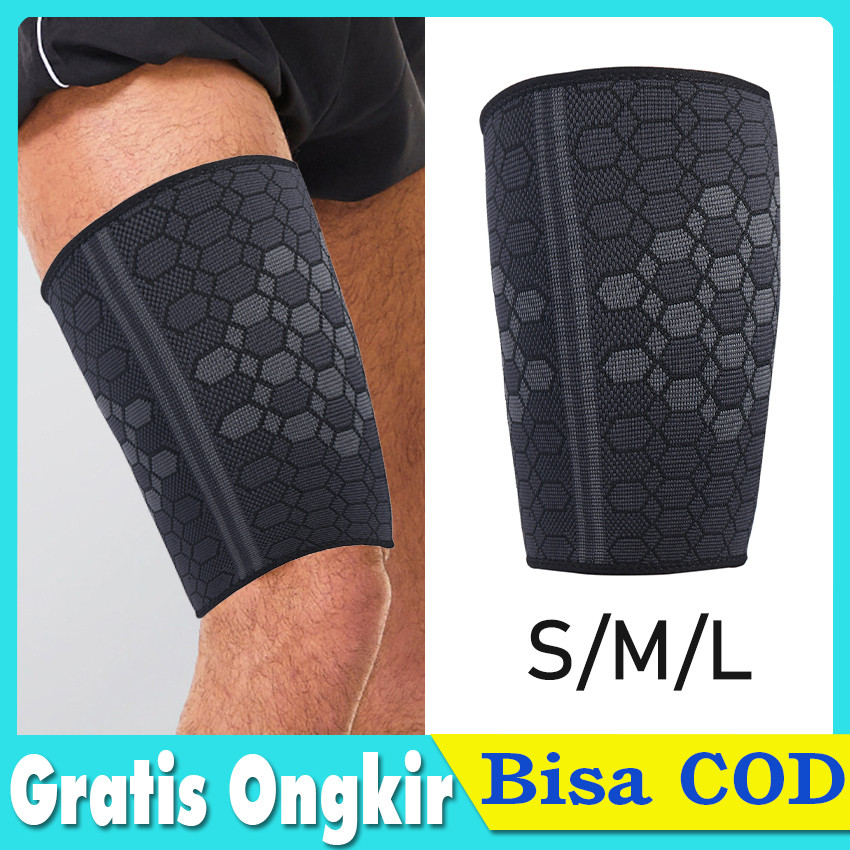 Pelindung Paha / Deker Paha Pencegah Cedera Otot - Deker Thigh Support Elastis Bahan Nilon untuk Sep
