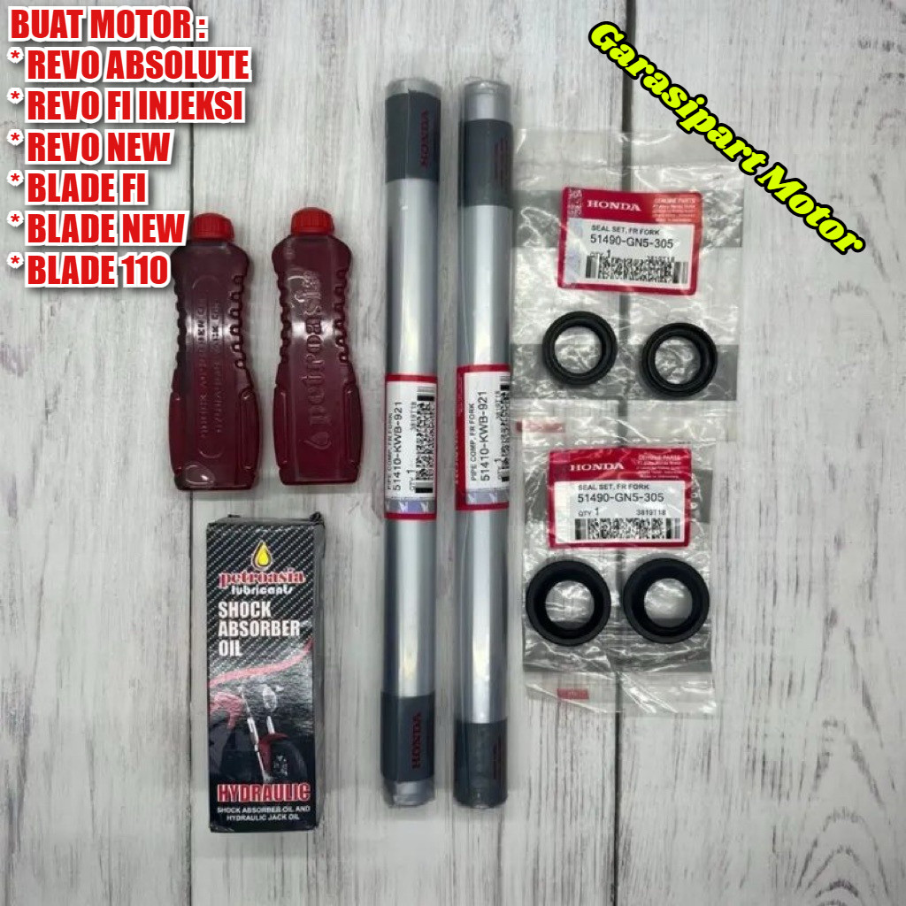 PROMO Paket As Shock (KWB) Buat Motor Honda Blade 110, Blade Lama, Revo Absolute, Revo Fit, Revo New
