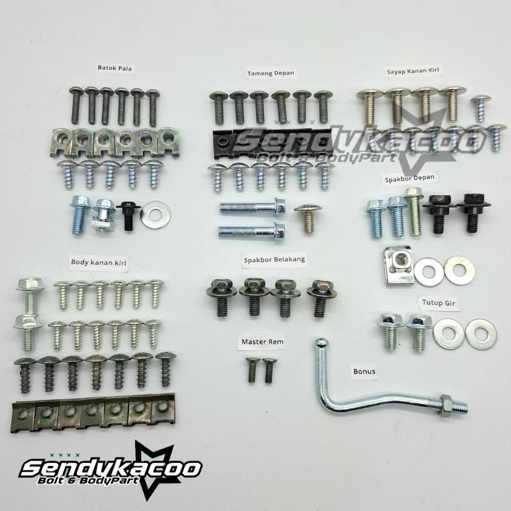 baut revo lama full set / Baut Body Revo Lama