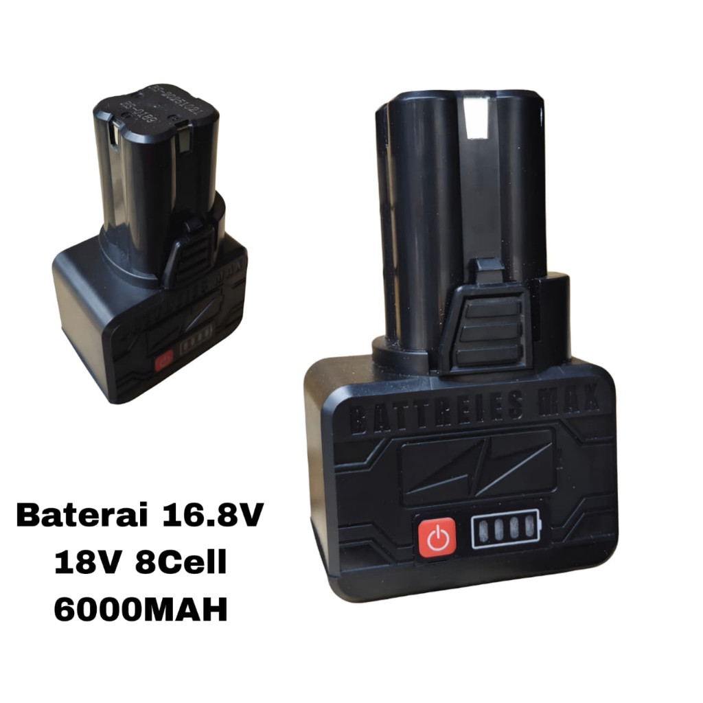 WOKER.ID Baterai 18V Li-ion Baterai Bor 16,8V Li-ion 8CELL 6000Mah AST Dagmara APR HILDA XENON