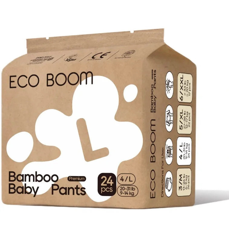 Eco Boom Bamboo Pants Diaper Biodegradable XL