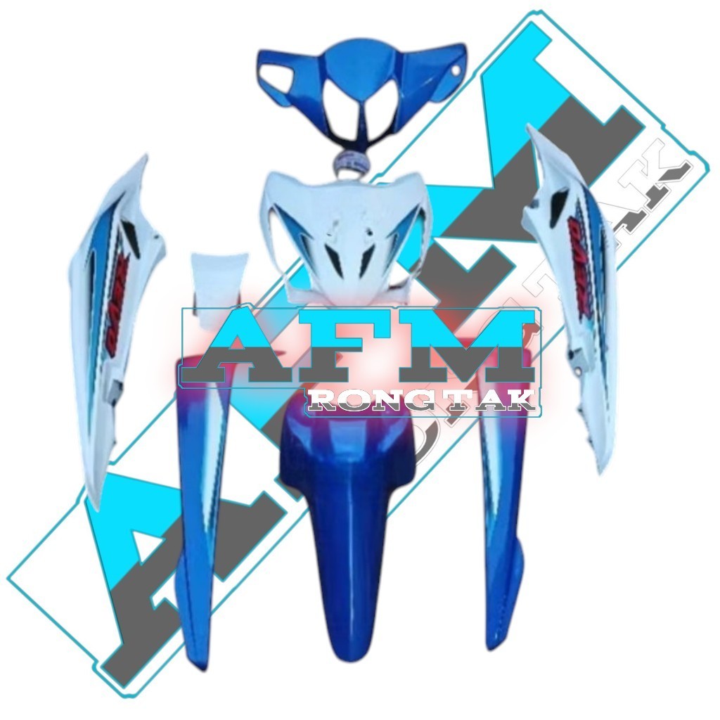 cover body halus fullset honda revo lama bodi full set halus revo old sett stiker striping warna put