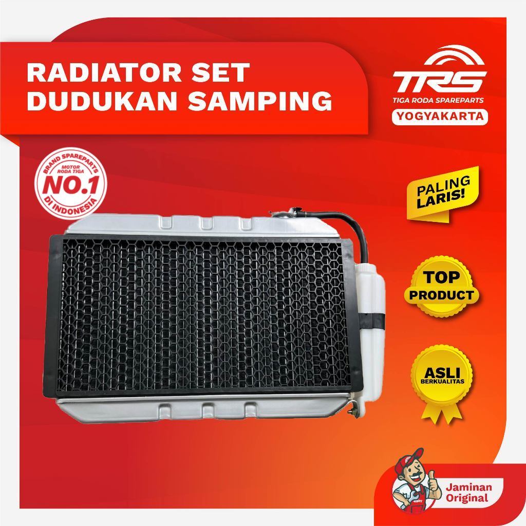 TRS Radiator Set Dudukan Kanan Kiri Pendingin Mesin Motor Roda Tiga Kaisar 250cc Jialing Spareparts 