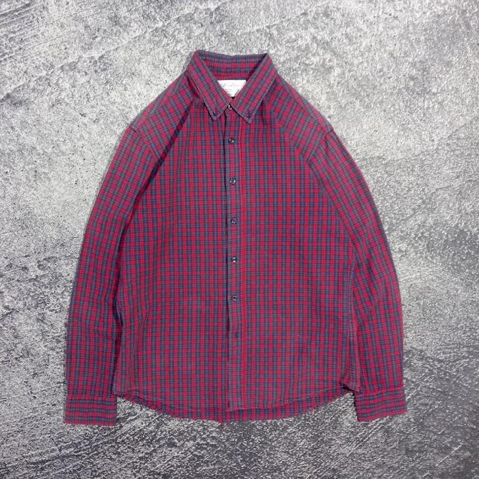 Kemeja lengan panjang D LAND kotak kotak casual murah size m