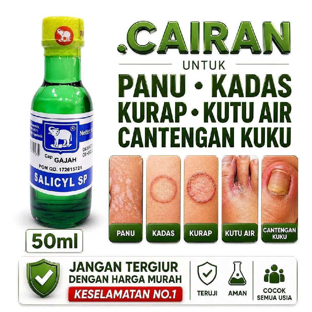 [KANTAN] BPOM cairan penghilang panu kurap ampuh manjur obat kurap kutu air BPOM  Salicyl SP Cap Gaj