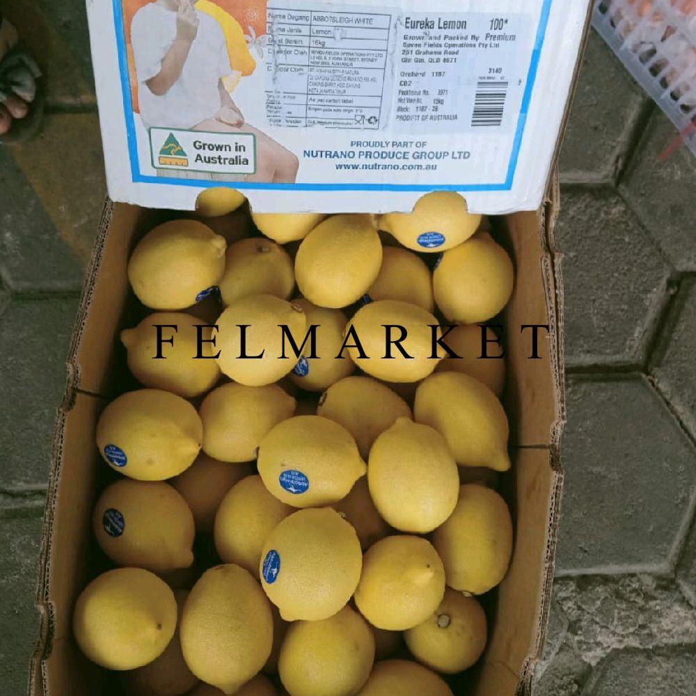 Buah Lemon Australia Fresh Import / Lemon Australia 15 Kg / Dus
