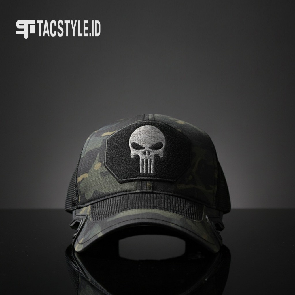 RANUWI Topi Coak Tactical PAMEN TNI AD Premium – Topi Army Militer Outdoor Adventure Hitam