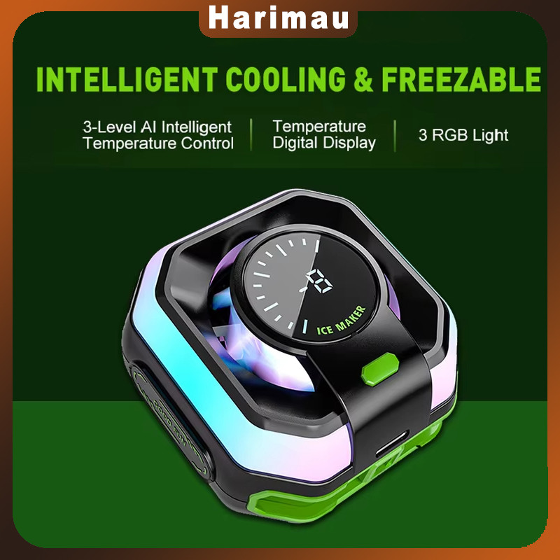 JS86 Fan Cooler Hp Magnet/kipas Hp Pendingin/nexura Fan Cooler/Tampilan Digital Senyap/kipas Pending