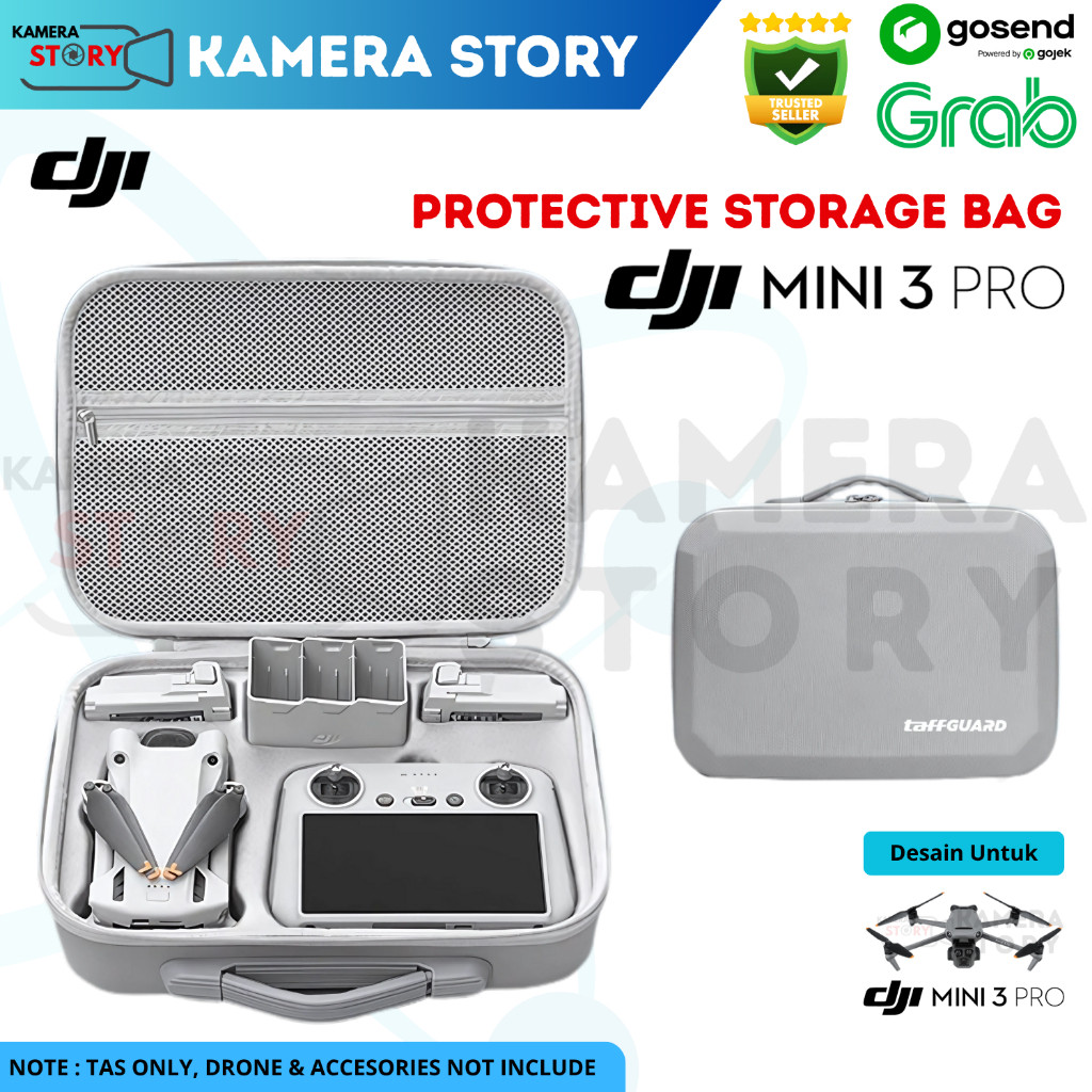 ( mahalani01 ) Tas Drone Hard Shell Protective Storage Bag DJI Mini 3 Basic / Mini 3 Pro / Mini 2 se