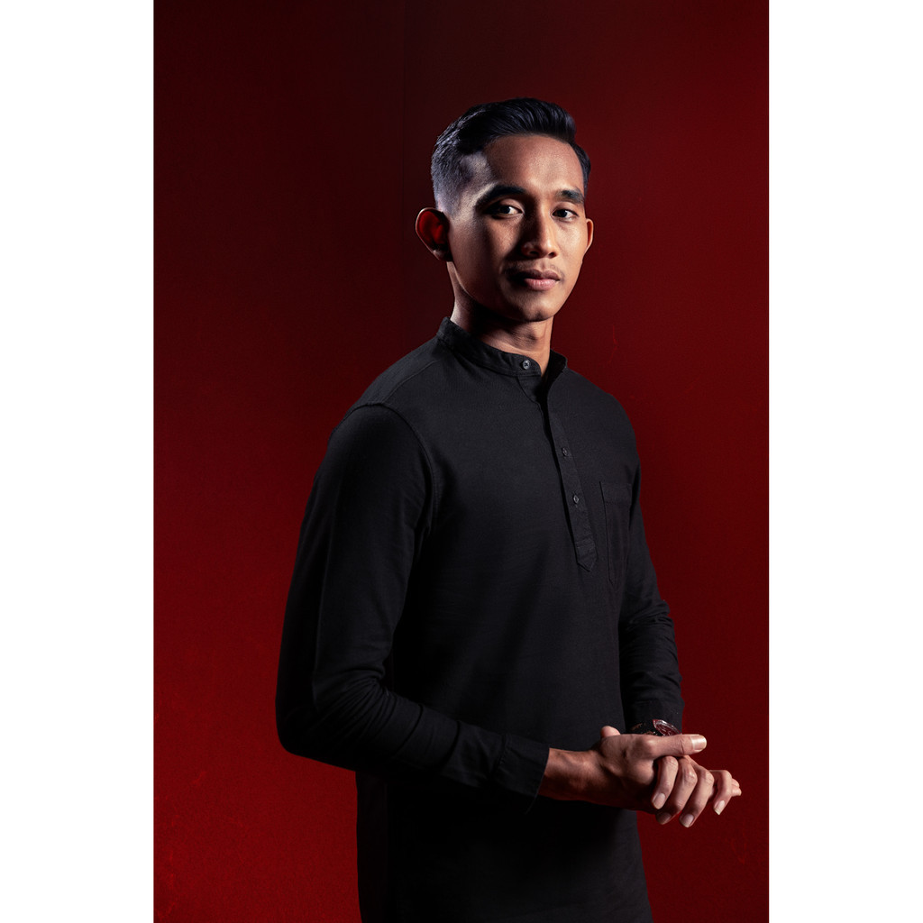 LARUSSO x RIZKY RIDHO - Koko Kurta Organic Cotton Shirt - Jet Black