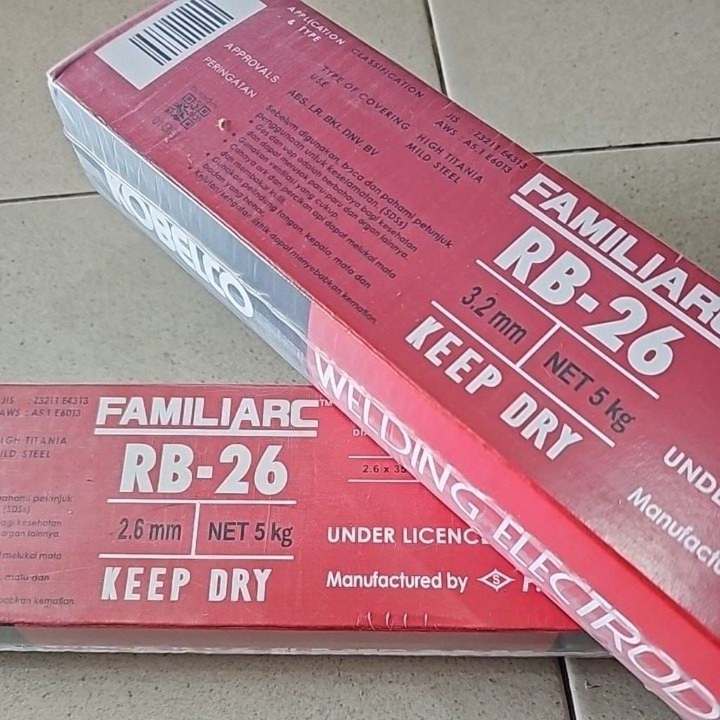 Kobe Steel Kawat Las RB 26 Kawat Las Kobelco Harga 1 Kotak 5kg