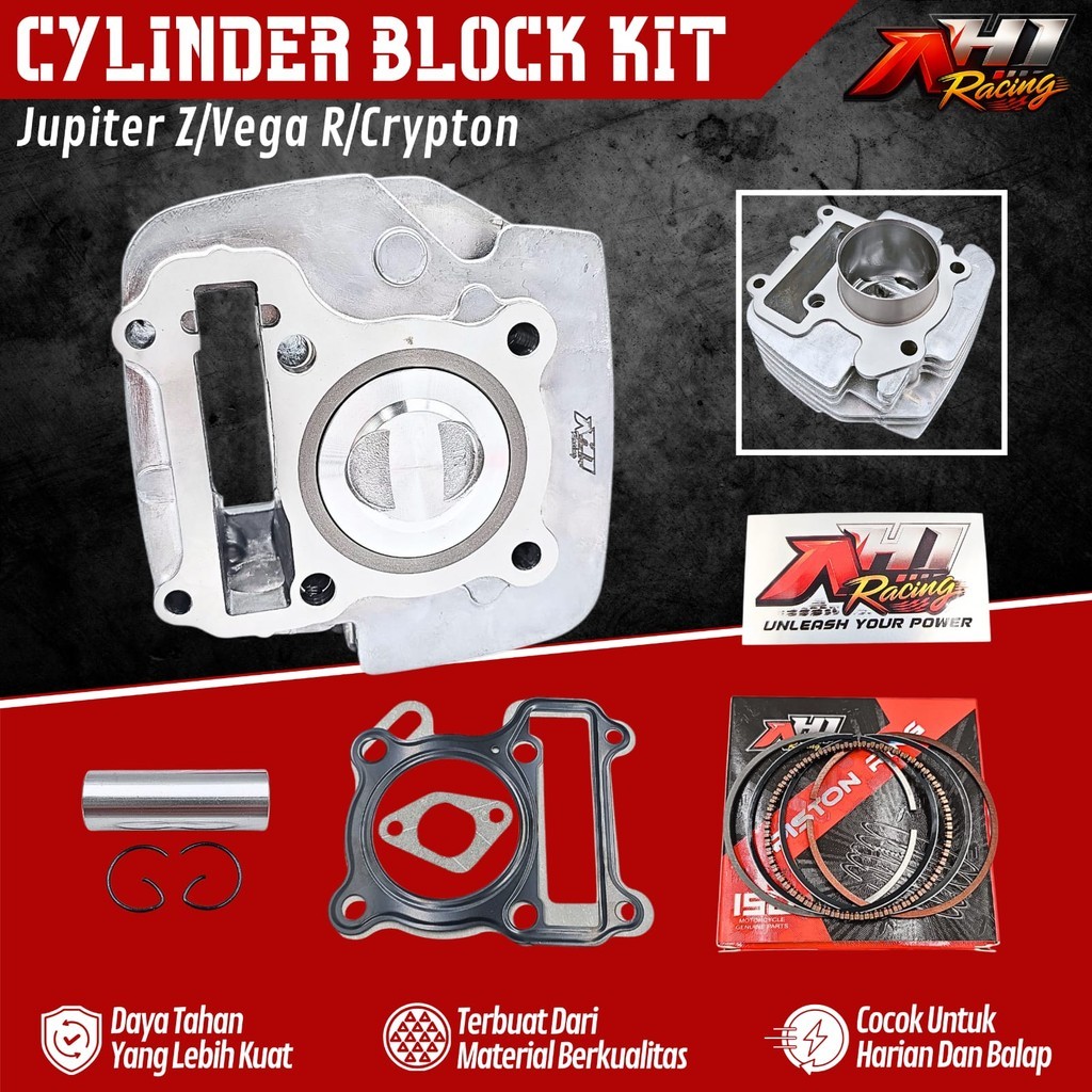 Blok Seher Block Bore Up AH1 Vega R New Jupiter Z Old Burhan Bore Up 55 58.5 Mm AH1 Racing Iron Cast