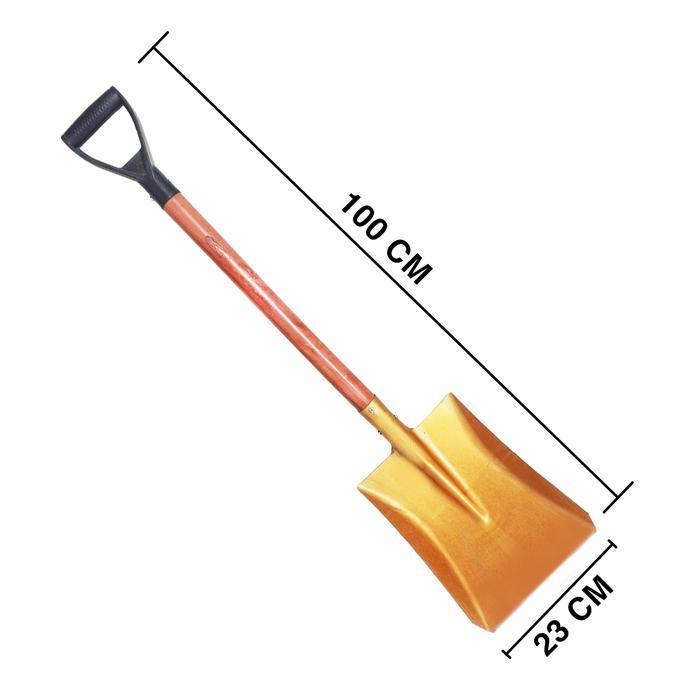 Alat Sekop Rata Datar / Skop Pasir / Skop Gali Tanah Gagang Kayu 1,2 MM - SKOP024