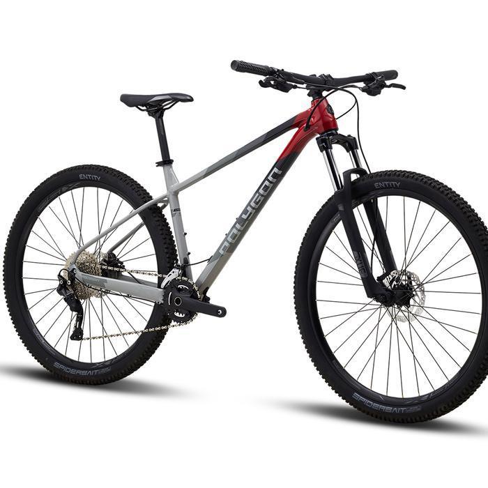 PROMO DISKON Sepeda MTB 27.5 Polygon Xtrada 5.0 - Grey Red, 16 - Grey Red, 16