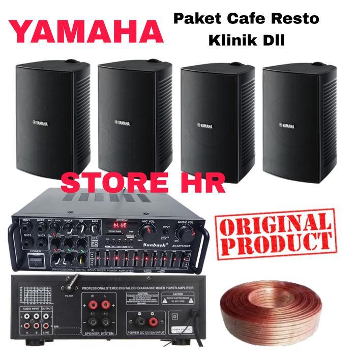 PAKET SOUND CAFE RESTORAN AULA KANTOR YAMAHA VS6 4 SPEAKER ORIGINAL - YAMAHA VS6