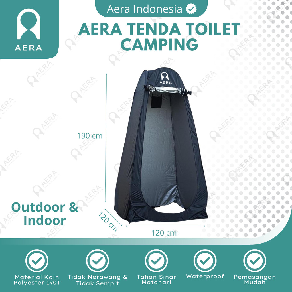 Tenda Toilet Portable Automatic Open AERA | Tenda Toilet Camping Lipat | Tenda Toilet Otomatis | Ten