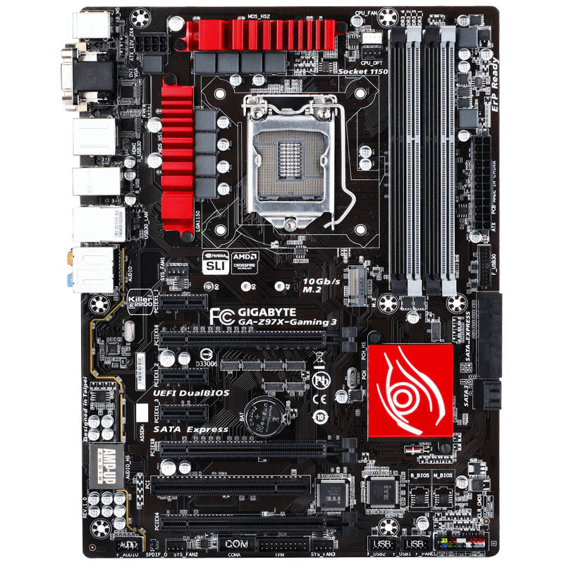 Gigabyte GAZ97XGaming 3 LGA 1150 DDR3 Z97XGaming 3 USB20 USB30 32GB Z97 desktop motherboard