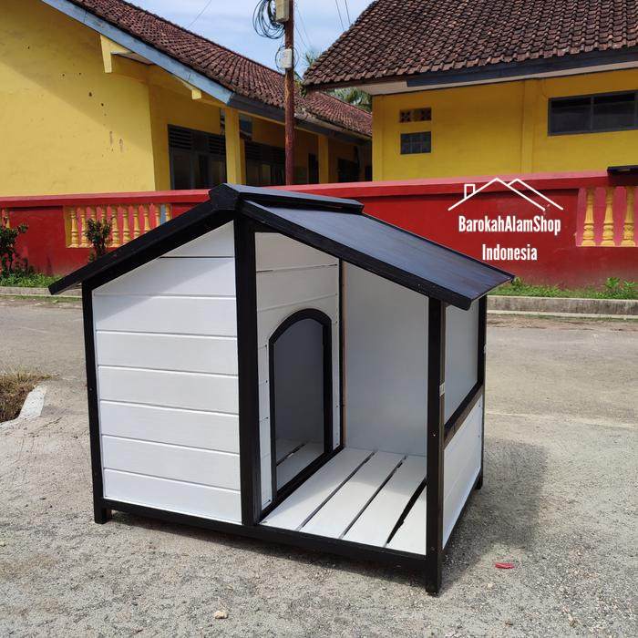Kandang Anjing Kayu BarokahAlamshop Indonesia | Rumah Anjing Minimalis Outdoor