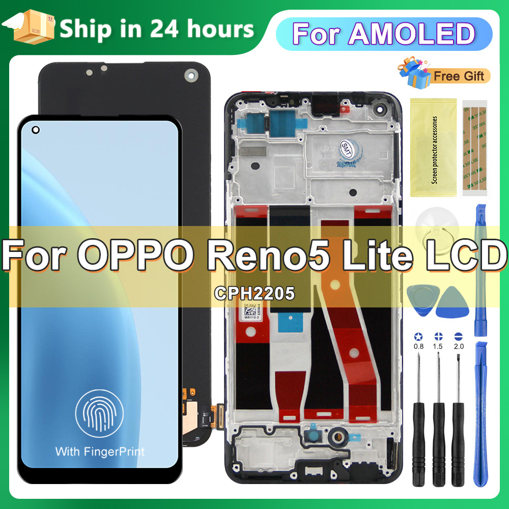 6.43" OEM splay For OPPO Reno 5 Lite LCD splay Tou Screen gitizer Assembly For Reno 5 Lite CPH2205 l