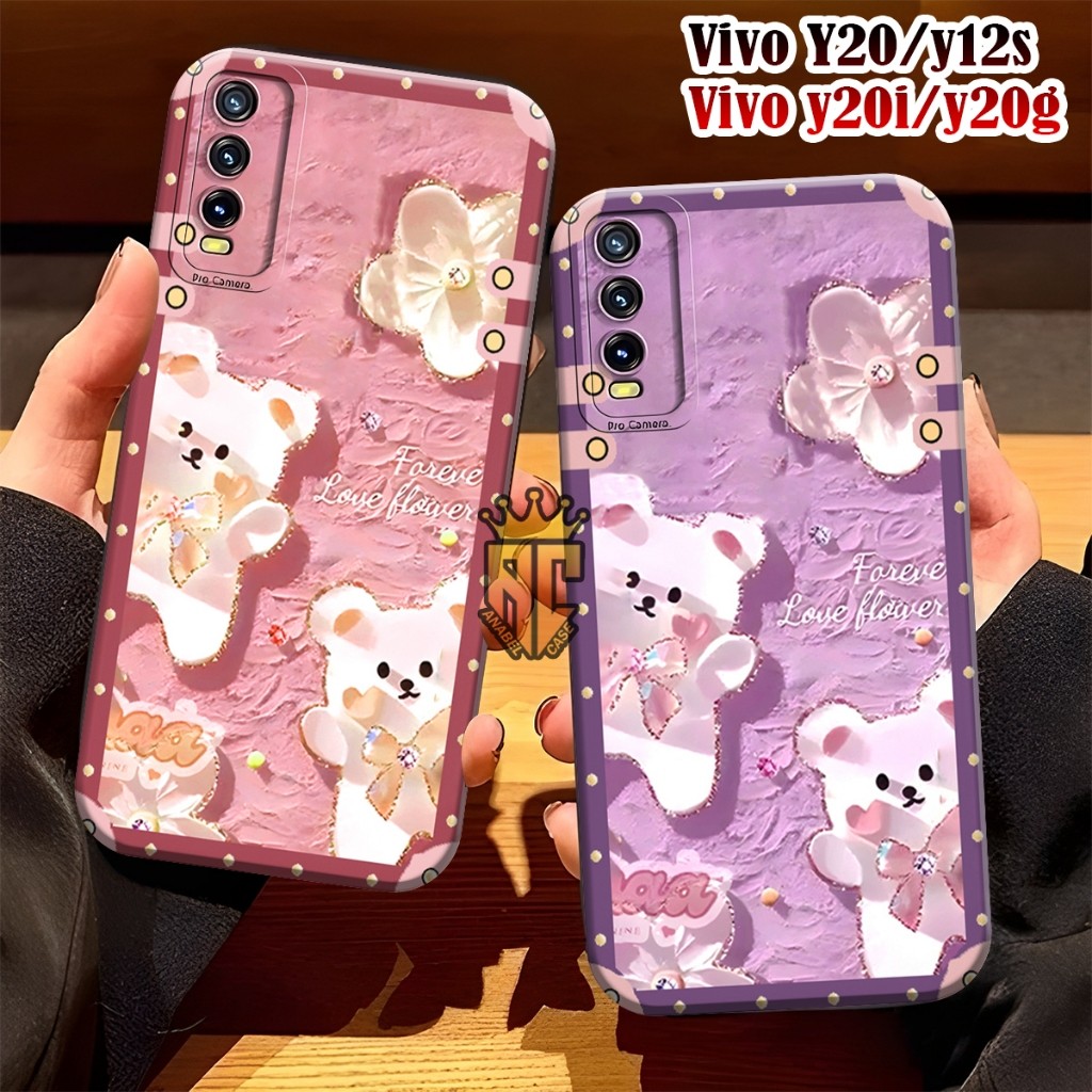 Softcase VIVO Y12S Y20 Y20S Y20A Y20SG Y20I Fashion Case Motif Boneka Cute - Case Cute - Case Vivo -