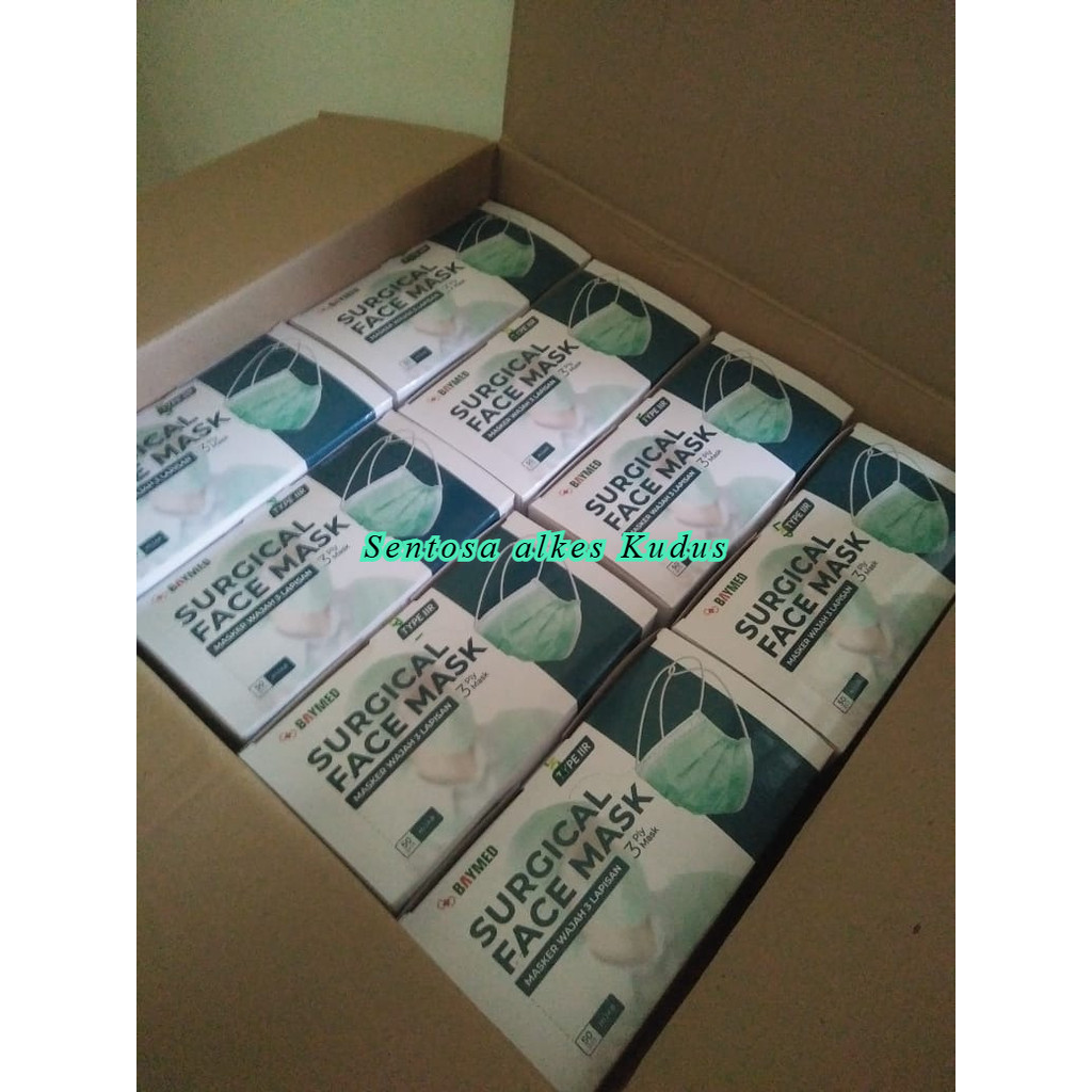 (HIJAB) BAYMED MASKER HIJAB // Masker Hijab Surgical 3ply Baymed 50pcs