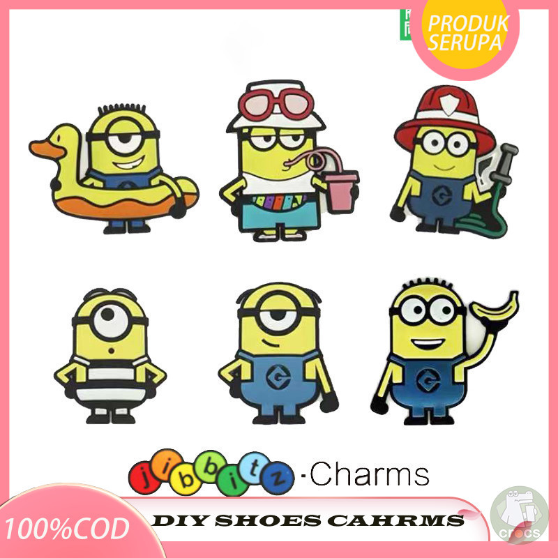 Charms Lubang sepatu gesper sepatu bunga aksesoris sepatu gesper aksesoris kartun gesper dekoratif  