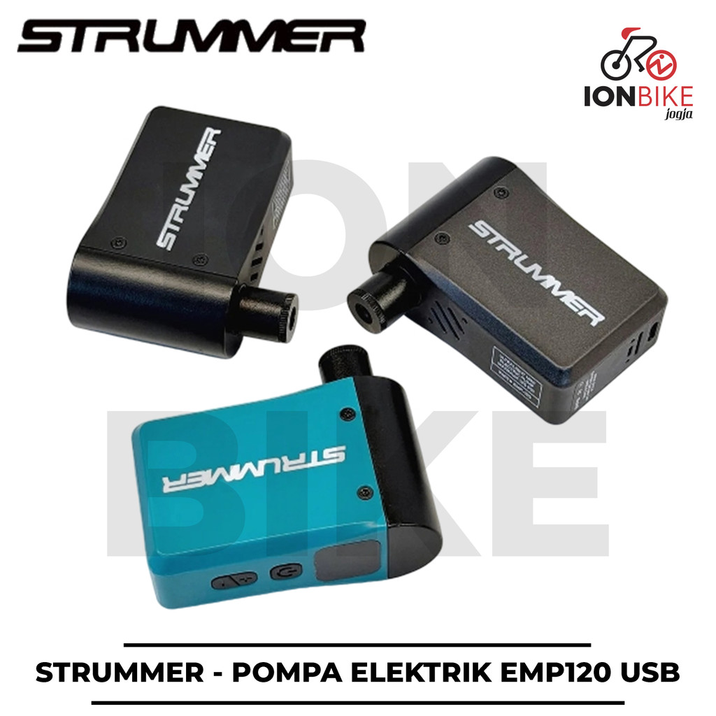 Mini Pompa Strummer Elektrik EMP120 Digital Kompresor Otomatis USB C - Pump MiniPump EMP-120 Inflato