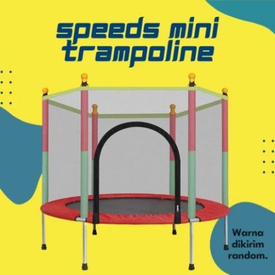 Speeds Mini Trampoline Mainan Trampolin Anak & Dewasa Dengan Jaring Net