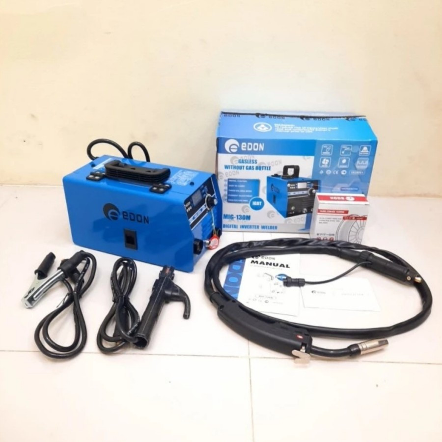 HEMAT New Mesin Las MIG 130 EDON + Free Flux kawat 1kg - MIG 130 EDON