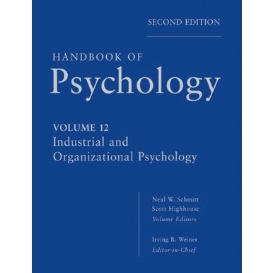 Sbk Store, Handbook of Psychology, Volume 12 Industrial and Organizational Psychology