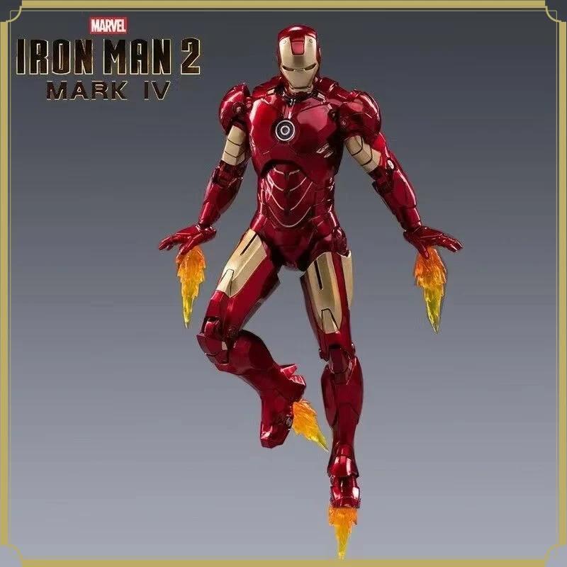 2026 New Original Avengers ZD Toy Iron Man Mark3 MK6 MK85 Action Figure LED Light Version Collectibl