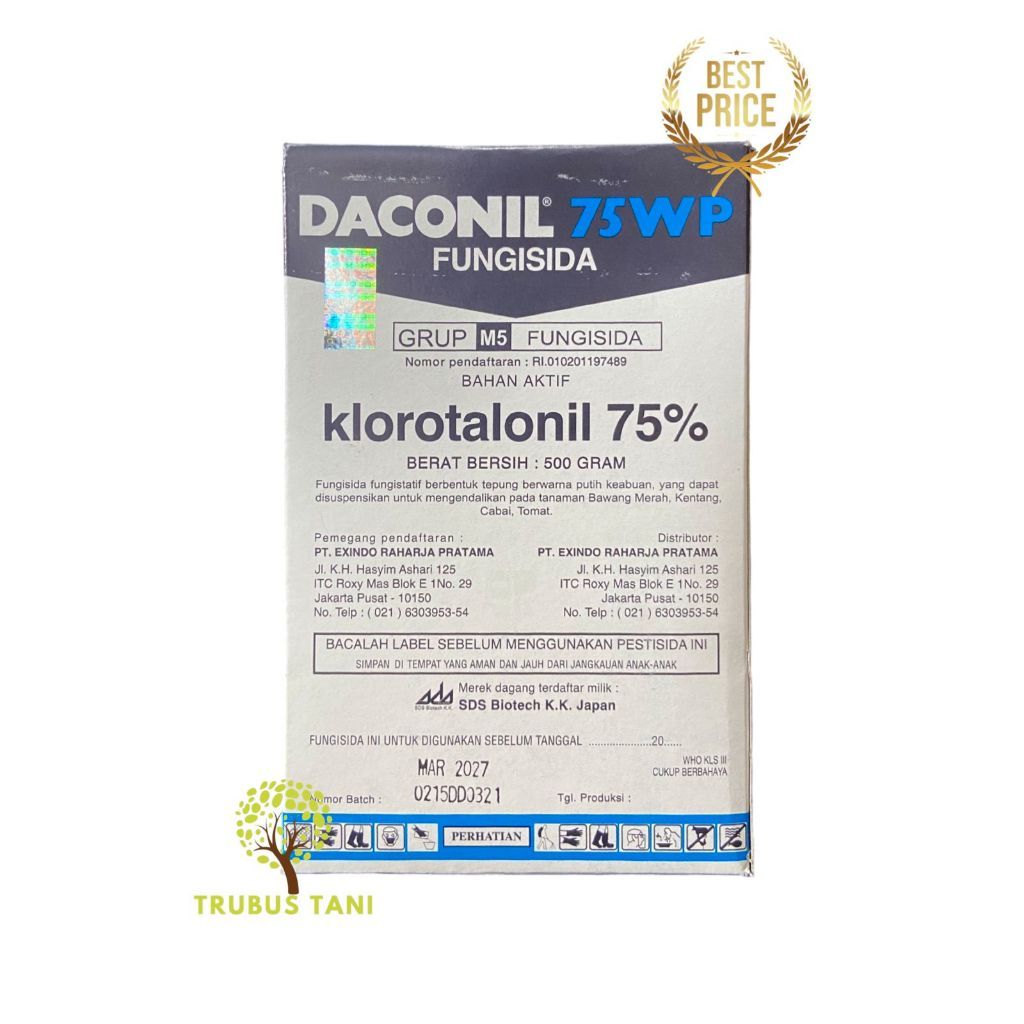 FUNGISIDA DACONIL 75 WP - 500 GRAM