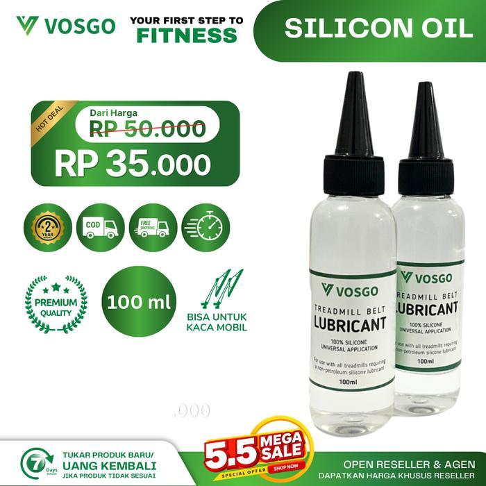 Pelumas Treadmill Silicone Oil Minyak Treadmill Vosgo