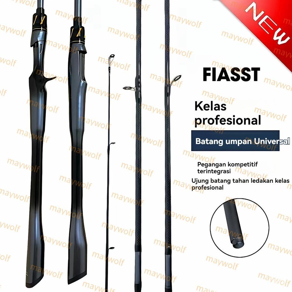 Joran Pancing 1.8m/2.1m Fishing Rod Carbon Resistansi maksimum 20KG Fishing Pole 2 Section joran fib