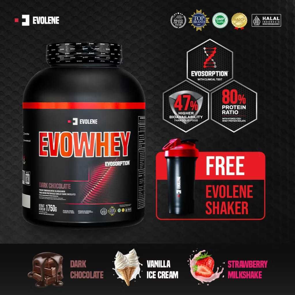 EVOLENE Evowhey 50 Serving EVOSORPTION 1650 Gram Whey Protein Blend Concentrate Isolate Hydrolyzed