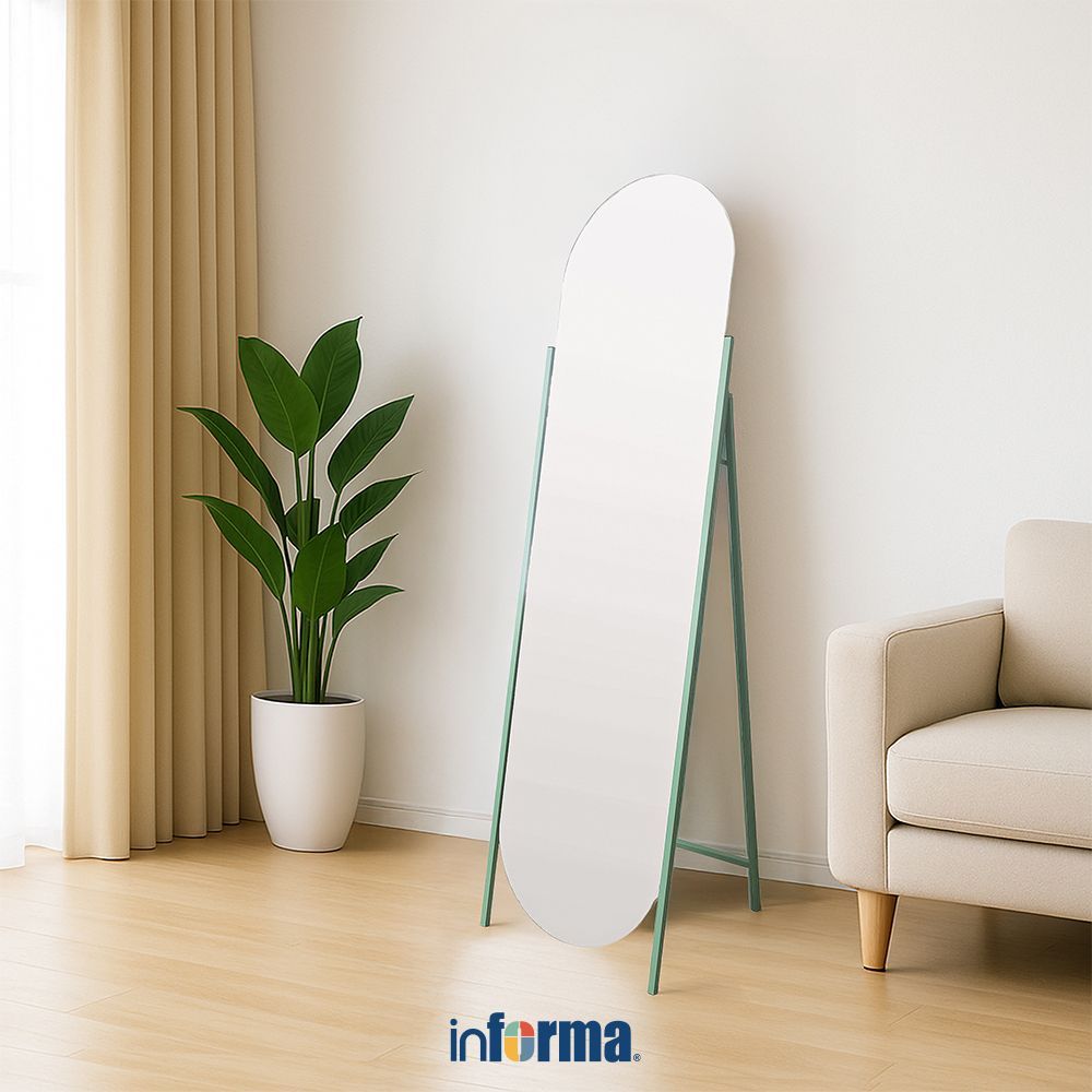 Informa 40x150 cm Cermin Lantai - Hijau Standing Mirror Cermin Panjang Cermin Berdiri Floor Mirror