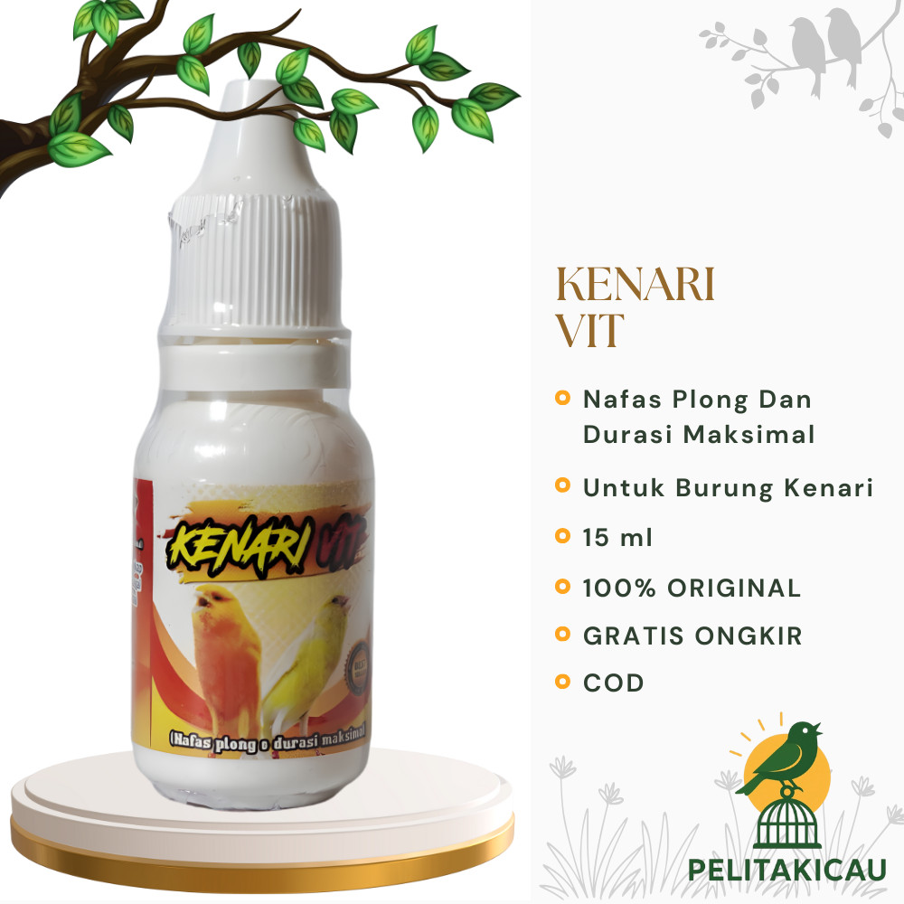 Kenari VIT Vitamin Burung Kenari Nafas plong durasi maksimal Suplemen Burung